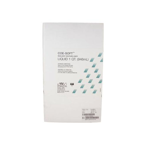 GC 344092 Coe-Soft Self Cure Soft Denture Reline Material Liquid 1 Quart GC 344092 Coe-Soft Self Cure Soft Denture Reline Material Liquid 1 Quart